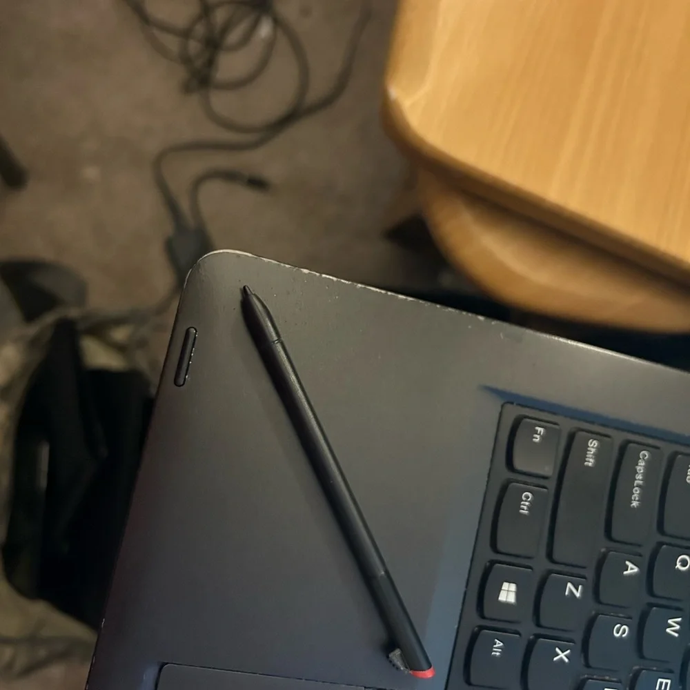Lenovo ThinkPad Black Laptop with Red TrackPoint